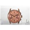 Image 1 : Vintage gent's Florex Swiss made,17 jewel chronograph wrist watch with rose gold metal dial in 18kt 