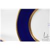 Image 2 : Twelve Minton for Tiffany & Co. New York bone china 10 1/4" cobalt and gold rimmed dinner plates mar