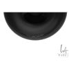 Image 2 : Twelve Nason Moretti 8" high black wine glasses. Shipping Note: This item may be very delicate, heav