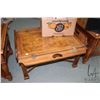 Image 2 : Pair of oak single drawer side tables made by Thomasville and a non matching butler style coffee tab