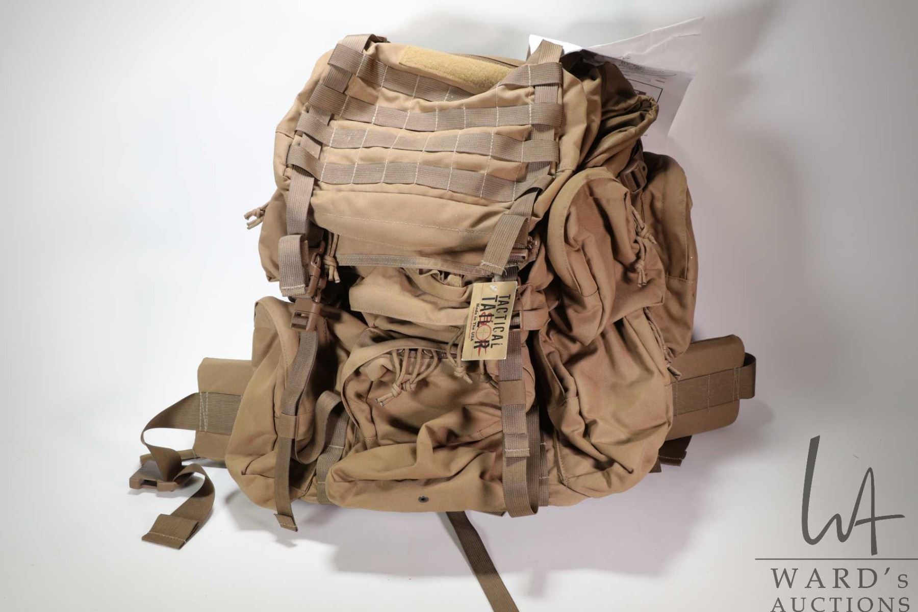 Brand new tan colored Rhino Ruck by Tactical Tailor. Still fitted w ...