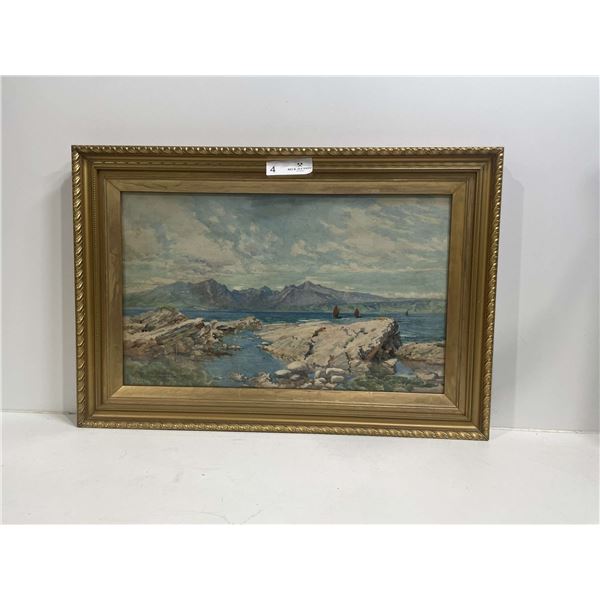 Oceanic Framed Watercolour