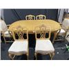 Image 1 : Engraved Dining Table Set With 6 Chairs