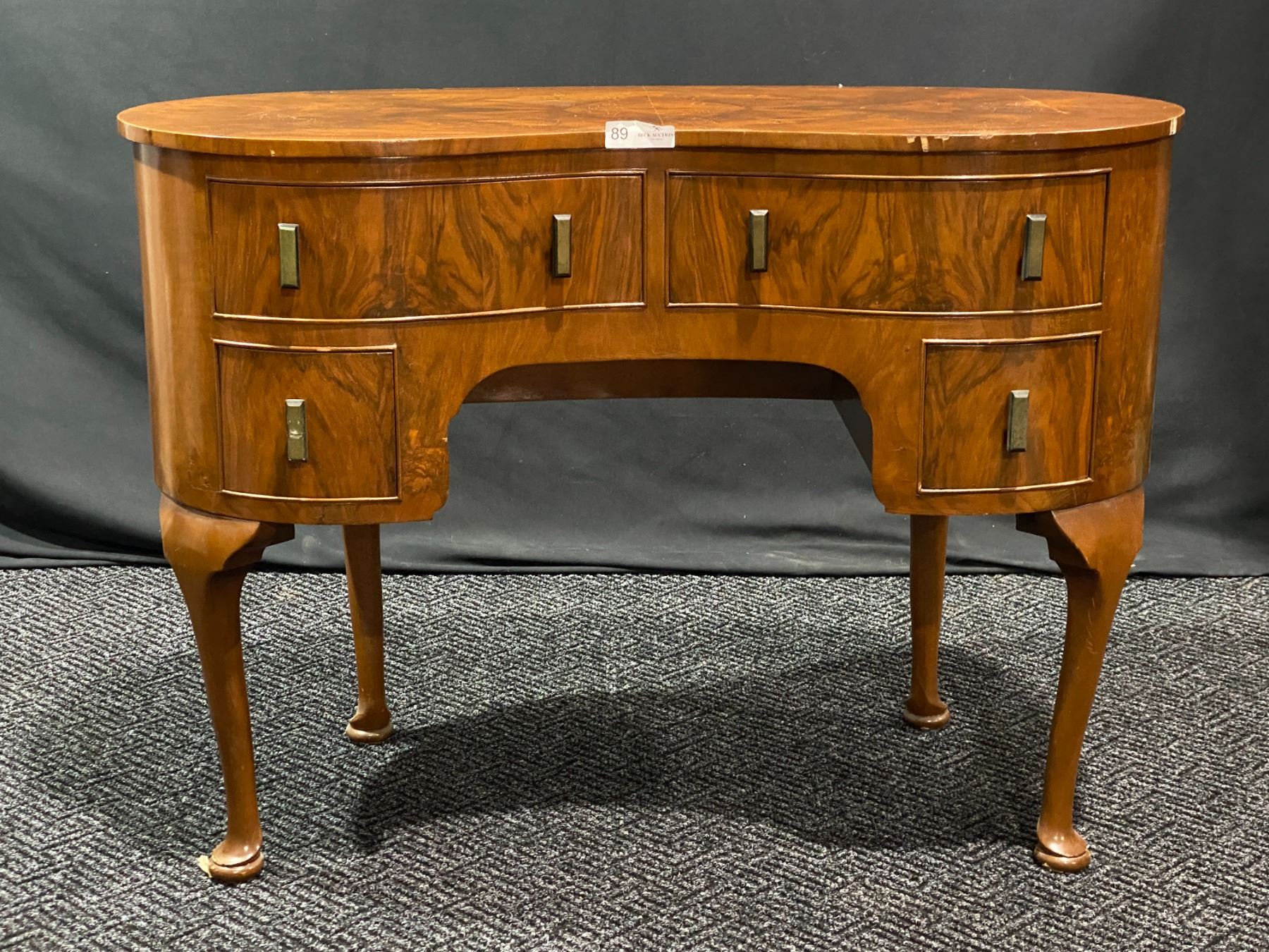 Vintage Wooden Vanity And Mirror - Beck Auctions Inc.