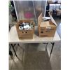 Image 1 : 2 BOXES OF ELECTRICAL AND LIGHT BULBS