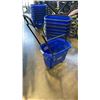 Image 2 : BOX OF 12 NEW BLUE SHOPPING BASKETS