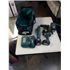 Image 1 : LOT OF MAKITA CORDLESS TOOLS - IMPACT DRIVER, BRUSHLESS HAMMER DRILL, RANDOM ORBITAL SANDER AND LXT 