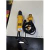 Image 1 : 2 DEWALT POWER TOOLS - 4.5" ANGLE GRINDER AND CUT OUT TOOL BOTH TESTED AND WORKING