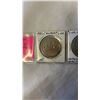 Image 2 : 3 CANADIAN $1 COINS - 2 1982 (TYPE1 AND TYPE 2) CONFEDERATION PLUS 1984 JACQUES CARTIER