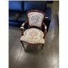 Image 1 : VINTAGE WOOD FRAMED ARM CHAIR