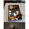 Image 1 : BOX OF BRONZE AND PORCELAIN COLLECTIBLES