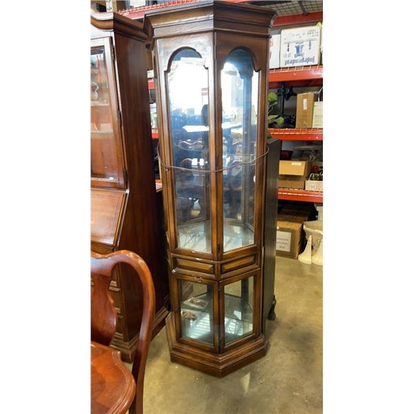 VINTAGE GLASS DISPLAY CABINET