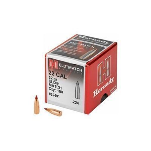 HRNDY ELD-M 22CAL .224 52GR 100CT