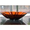 Image 1 : AMBER PEKING GLASS BOWL, 19TH CENTURY (DOES NOT INCLUDE STAND)