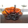 Image 2 : AMBER PEKING GLASS BOWL, 19TH CENTURY (DOES NOT INCLUDE STAND)