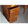 Image 3 : CHINESE HARDWOOD 4 DRAWER SIDE TABLE (16" X 16" X 27")