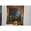 Image 1 : GILT FRAMED OIL ON CANVAS, "STILL LIFE"; SIGNED (28 1/2" X 32 1/2")