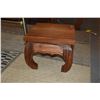 Image 3 : CHINESE STYLE LOW WOOD SIDE TABLE (16" X 15 1/2" X 14 1/4")