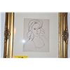 Image 2 : FRAMED REPRODUCTION LITHOGRAPH ON RAG PAPER; HENRI MATISSE (21 1/2" X 25 1/2")