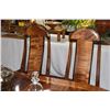 Image 11 : KOA & EBONY INLAY DINING TABLE W/1 LEAF & 6 CHAIRS BY DAVID LEFELL (94" X 39 1/2") (8 PCS)