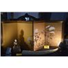 Image 1 : JAPANESE 4 PANEL CHRYSANTHEMUM SCREEN (63" X 24 1/4")