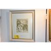 Image 1 : FRAMED REPRODUCTION LITHOGRAPH AFTER THE ORIGINAL RENOIR, "CHAPEACE E'PINGLE" (19 3/4" X 23 2/3")