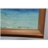 Image 2 : FRAMED OIL ON CANVAS, "KAILUA SHORE"; MARGARET S. MCMILLAN 1969 (13" X 10")