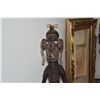 Image 2 : CARVED WOOD FIGURAL STATUES (MALAYSIAN & PAPUA NEW GUINEA) (2 PCS)