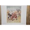 Image 2 : FRAMED COLOR LITHOGRAPH (RE-ISSUE OF THE ORIGINAL) RENOIR "INFANTS JOUANT A LA BALLE" (21 3/4" X 25 