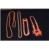 Image 2 : PINK CORAL & RED CORAL NECKLACES (5 PCS)