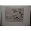 Image 2 : FRAMED REPRODUCTION PRINT, "DECORATIVE PERSONNE"; PAUL GAUGUIN (LITHOGRAPH AFTER THE WOODBLOCK OF 19