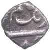 Image 2 : Aurangazeb Alamgir Silver Square One sixteenth Rupee Coin bothsides same legend.