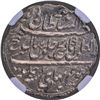 Image 2 : NGC Graded as MS 64  Mysore Kingdom, Tipu Sultan Patan Mint Silver Rupee Coin with AM 1217 and 7 RY.