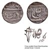 Image 1 : CIS-Patiala, Karam Singh Sahrind Mint Silver Rupee Coin with Flower, Crescent and Cross symbol as mi