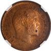 Image 2 : NGC MS 63 RB Graded Bronze One Quarter Anna Coin of King Edward VII of Calcutta Mint of 1906.