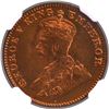 Image 2 : Very Rare Graded NGC MS 66 RD Bonze One Quarter Anna Coin of Bombay Mint of King George V of 1926