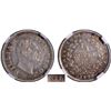 Image 1 : Extremely Rare NGC MS 62 Graded Silver Quarter Rupee Coin of King William IIII of Bombay Mint of 183