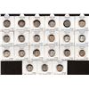 Image 1 : Silver Quarter Rupee Twenty-One Coins Collection of King George V of Different Mints and Years.