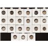 Image 2 : Silver Quarter Rupee Twenty-One Coins Collection of King George V of Different Mints and Years.