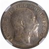 Image 2 : Scarce NGC AU 50 Graded Silver Half Rupee Coin of King Edward VII of Calcutta Mint of 1910.