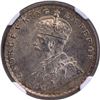 Image 2 : Rare Graded NGC MS 64 Silver Half Rupee Coin of King George V of Calcutta Mint of 1933.