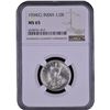 Image 3 : Rare NGC MS 65 Graded Silver Half Rupee Coin of 1934 of Calcutta Mint of King George V.