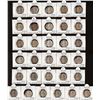 Image 1 : King George V Different Years Silver Half Rupee Thirty-One Coins Collection of Calcutta and Bombay M