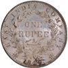 Image 2 : Silver One Rupee Coin of Victoria Queen of Calcutta Mint of 1840 of Continuous Legend.
