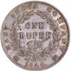 Image 2 : Very Rare 1840 Continuous Legend Silver One Rupee Coin of Victoria Queen of Calcutta Mint.