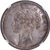 Image 1 : Very Rare NGC MS 63 Graded of Victoria Queen of Silver One Rupee Coin of 1840 of Bombay Mint.