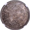 Image 2 : Very Rare NGC MS 63 Graded of Victoria Queen of Silver One Rupee Coin of 1840 of Bombay Mint.