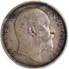 Image 3 : Scarce Silver One Rupee Four Diamonds Coin of Calcutta Mint of 1903 of King Edward VII.