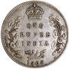 Image 2 : Rare 1909 (9 over 8) Silver One Rupee Coin of Bombay Mint of King Edward VII.