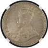 Image 2 : Very Rare NGC MS 63 Silver One Rupee Coin of King George V of Calcutta Mint of 1911.